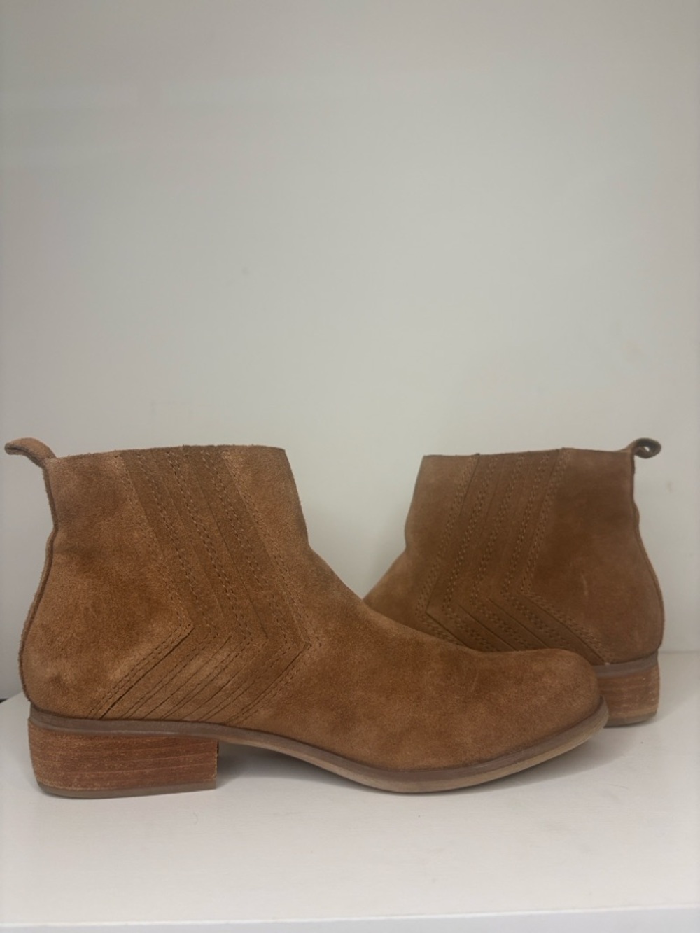 Kork-Ease Brown Suede Ankle Booties - Picture 6 of 8